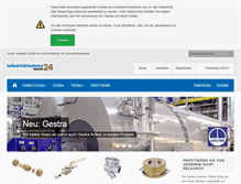Tablet Screenshot of industriearmaturen-shop24.de